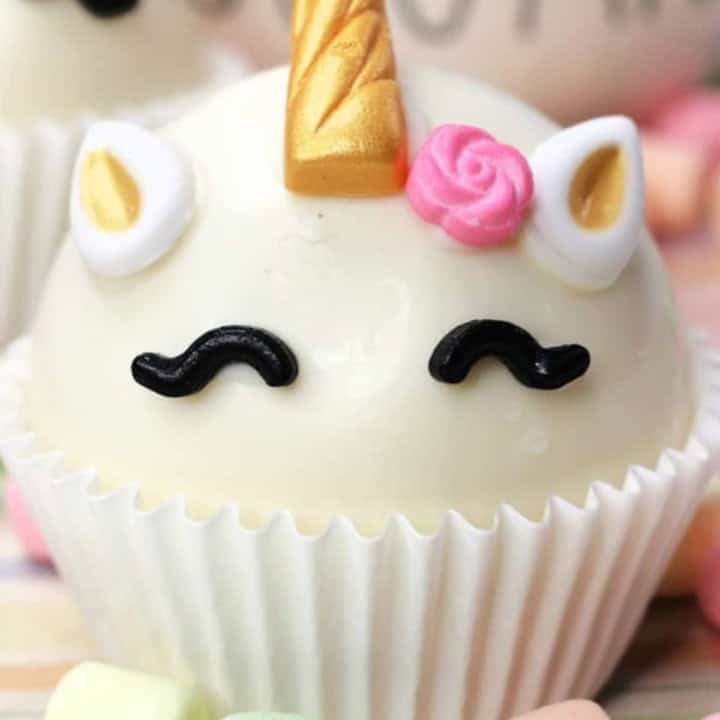 Easy Unicorn Cocoa Bombs Recipe.