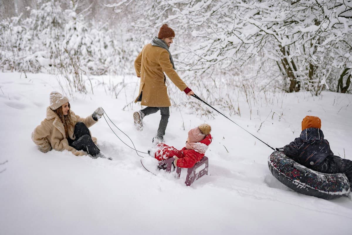 Family Playing in the Snow | Kids’ Snow Day Magical.