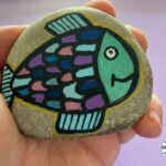 Fish Rock Painting.