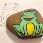 frog rock painting.