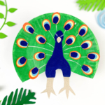Paper plate Peacock.