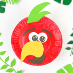 Paper plate parrot.
